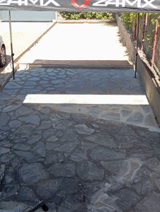 Photo de galerie - Prolongation terrasse en pierre plate 