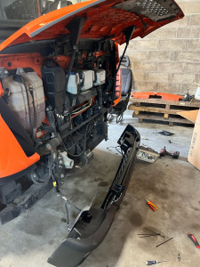 Photo de galerie - Changement de pare-chocs avant iveco.