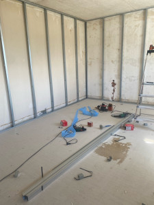 Photo de galerie - Ferrayage des cloisons  