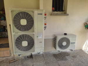 Photo de galerie - Installation des groupes extérieurs 