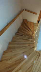 Photo de galerie - Réalisation d'un vitrificateur sur escalier en transparent
