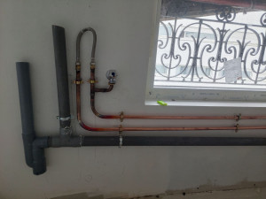 Photo de galerie - Installation d'une machine à laver avec évier de cuisine 