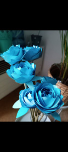 Photo de galerie - Roses en papier fait main