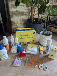 Photo de galerie - Trousse de secours et d'hygiène pour les animaux. 