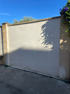 Photo de galerie - Pose d’un enduit de finition