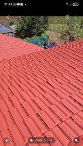 Photo de galerie - Toiture peinte après nettoyage et suppression de la cheminée 