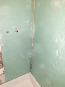 Photo de galerie - Pose de placo dans une douche