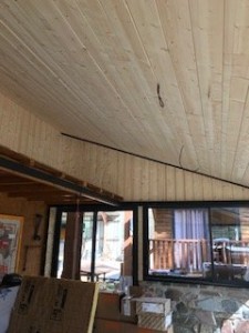 Photo de galerie - Réalisation de plafond en bois 