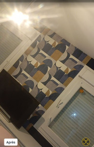 Photo de galerie - Pose tapisserie  realiser