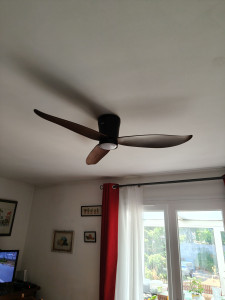Photo de galerie - Pose ventilateur de plafond 