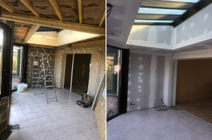 Photo de galerie - Pose de Placo isolation enduit 