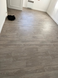 Photo de galerie - Pose du lino 