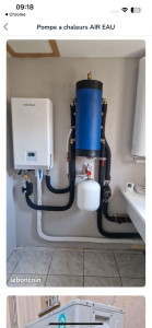 Photo de galerie - Installation pompe chaleur air eau merci