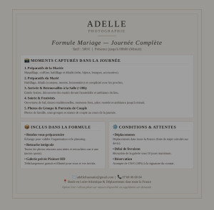 Photo de galerie - Formule mariage complète 500€