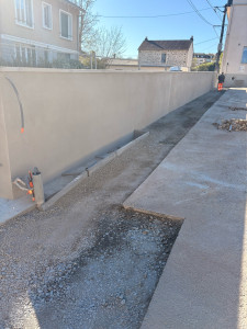 Photo de galerie - Préparation pour reprise enrobé 