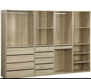 Photo de galerie - Dressing modulable avec tiroirs et étagères 