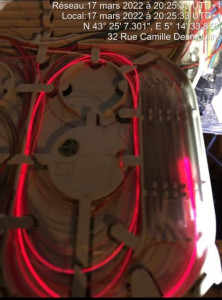 Photo de galerie - Bonjour technicien dans la fibre optique pour toute la panne  
changement l'emplacement de la prise 
merci cordialement 