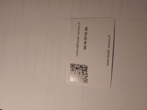 Photo de galerie - Voici ma carte de visite verso