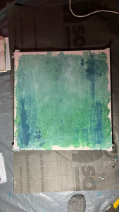 Photo de galerie - Peinture en cours effets de style murs décoratif