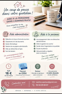 Photo de galerie - Aide administrative paiement CESU.