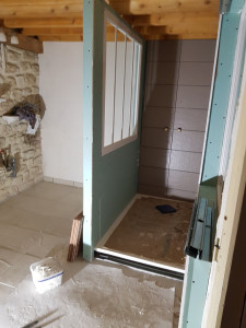 Photo de galerie - Pose de cabine de douche 