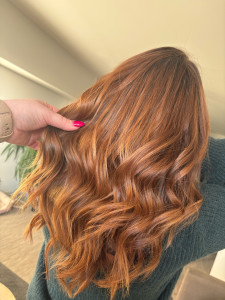 Photo de galerie - Balayage cuivré 