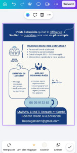 Photo de galerie - Société MARWA AHMED Beauté et Santé  vous accompagne et vous aider a tout moment.