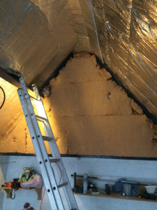 Photo de galerie - Pose d’isolant dans un garage 