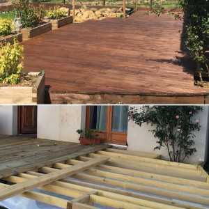 Photo de galerie - Réalisation d’une terrasse en bois