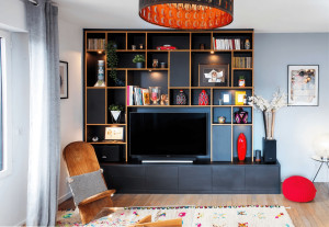 Photo de galerie - Mobilier sur mesure - Bibliothèque 