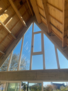 Photo de galerie - Voici une de mes réalisation d’une pose de pignon vitrée 