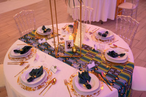 Photo de galerie - Location de vaisselle, décoration d'inspiration afro caraibéenne. 