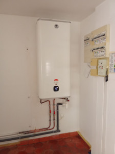 Photo de galerie - Installation chauffe eau plat 
