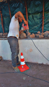 Photo de galerie - Mise en place d'une cloture grillage