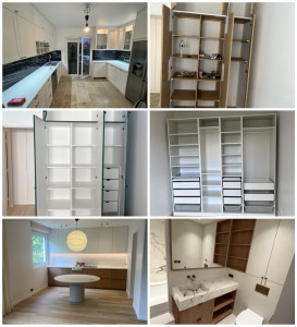 Photo de galerie - Montage et installation de cuisines, dressings, meubles sur mesure et rangements. Réalisation soignée, ajustements précis, finitions de qualité et optimisation de l’espace. 