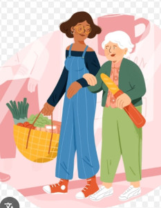 Photo de galerie - Aller faire les courses pour les clients ou les emmener avec nous et les aider à marcher, pas de problème pour prendre fauteuil roulant 