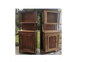 Photo de galerie - Avant / Après

Travail de ponçage et finiton sur buffet deux corps. 