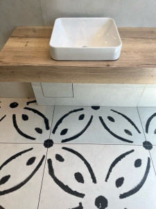 Photo de galerie - Pose d’un l’avabo 