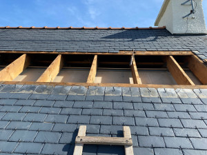 Photo de galerie - Isolation rampant par desardoisage