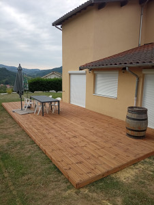 Photo de galerie - Pose d'une terrasse bois