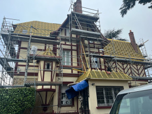 Photo de galerie - Rénovation complète d’une toiture en ardoise