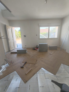Photo de galerie - Pose de parquet - Revêtement de sol