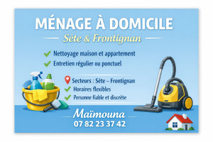 Photo de galerie - Bonjour je m'appelle Maïmouna je vous propose mes services ménage à domicile merci de me contacter