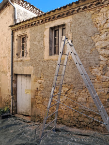 Photo de galerie - Enduit chaux hydraulique 1ere Couche