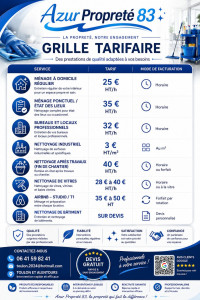 Photo de galerie - Tarifs 