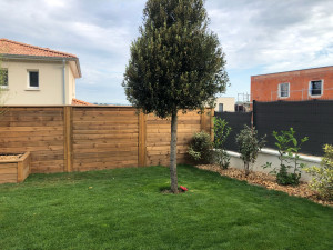 Photo de galerie - Pose de clôture et claustra