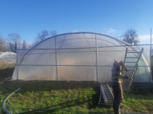 Photo de galerie - Construction d'une serre 