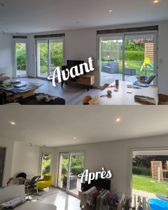 Photo de galerie - Isolation et rebouchage des trous des anciens volets de mes clients 