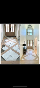 Photo de galerie - Rénovation d’une entrée salon de maison 