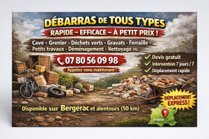 Photo de galerie - Bonjours je vous présente aussi ma carte de débarras en tout type et déménagement 